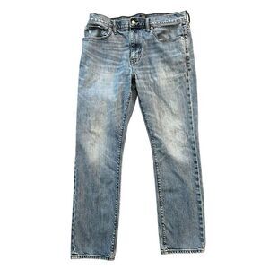 J CREW Flex Men’s Light Wash Straight Jeans Size 34W 30L